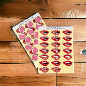 Cheeky Lips Stickers (2 designs)