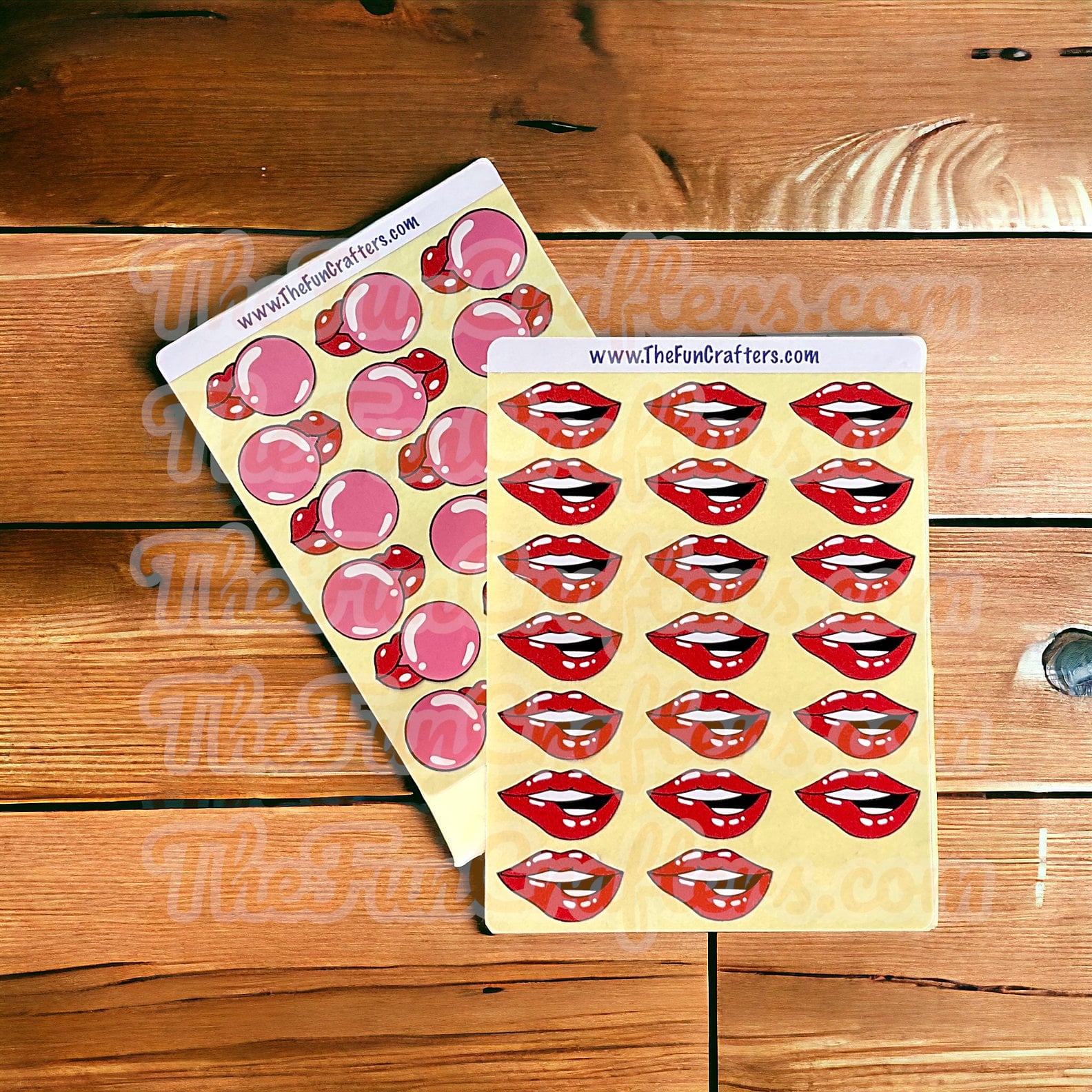 Cheeky Lips Stickers (2 designs)