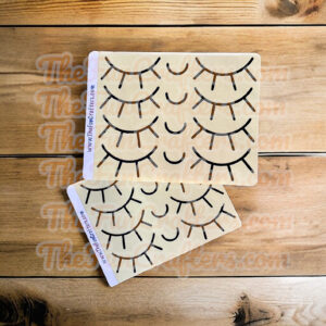 Large Eyelashes Face Stickers (2 sheets)