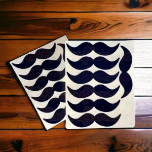 Large Moustache Stickers (2 sheets)