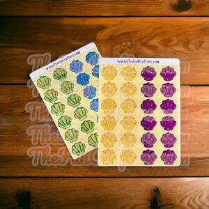 Small shells Stickers (4 colours)