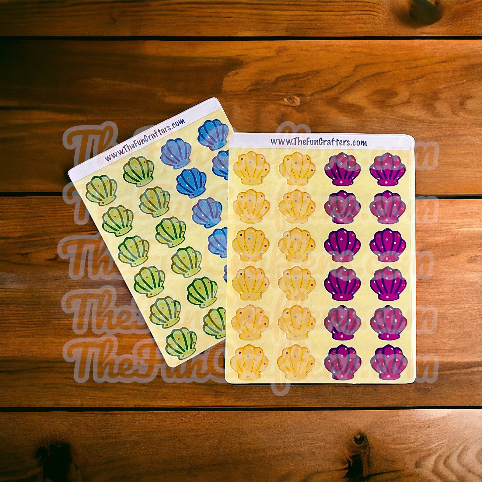 Small shells Stickers (4 colours)
