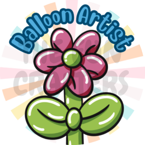"Balloon Artist" with Flower BADGE
